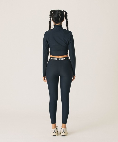 X-girl SPORTS(エックスガールスポーツ)の「HIGH NECK SHORT LS TOP(Tシャツ/カットソー・レディース・ブラック/ベージュ・MEDIUM/LARGE)」の17枚目の写真
