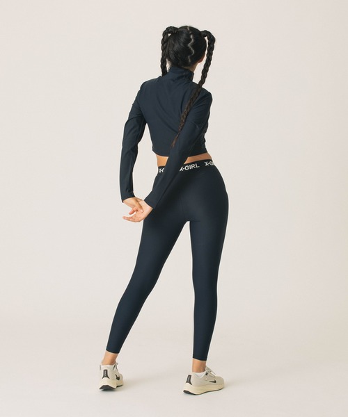 X-girl SPORTS(エックスガールスポーツ)の「HIGH NECK SHORT LS TOP(Tシャツ/カットソー・レディース・ブラック/ベージュ・MEDIUM/LARGE)」の21枚目の写真