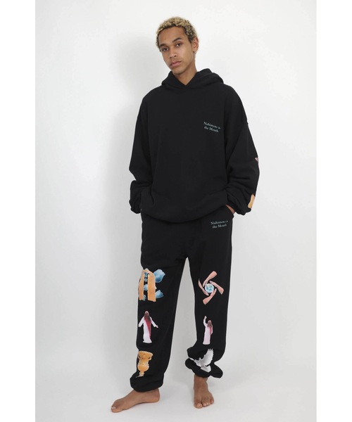 NISHIMOTO IS THE MOUTH(ニシモト イズ ザ マウス)の「SWEAT PANTS | NISHIMOTO IS THE MOUTH(スウェットパンツ・メンズ・ホワイト/ブラック・LARGE/X-LARGE/MEDIUM)」の2枚目の写真