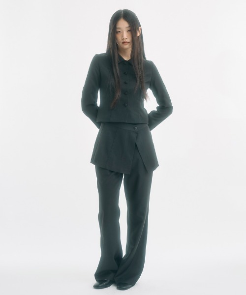 FEKETE（フェケテ）の「flared slacks / フレアスラックス（スラックス・レディース・グレー/ブラック・SMALL/MEDIUM/LARGE）」の13枚目の写真