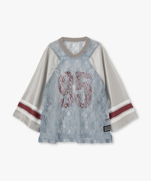 ANNA SUI NYC(アナ スイ エヌ ワイ シー)の「バタフライプリントゲームシャツ(Tシャツ/カットソー・レディース・ブラック/シルバー/ブラウン・FREE)」の3枚目の写真