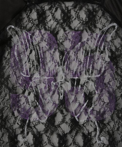 ANNA SUI NYC(アナ スイ エヌ ワイ シー)の「バタフライプリントゲームシャツ(Tシャツ/カットソー・レディース・ブラック/シルバー/ブラウン・FREE)」の18枚目の写真