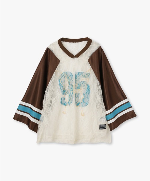 ANNA SUI NYC(アナ スイ エヌ ワイ シー)の「バタフライプリントゲームシャツ(Tシャツ/カットソー・レディース・ブラック/シルバー/ブラウン・FREE)」の19枚目の写真