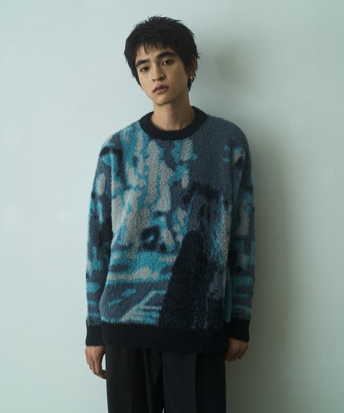 PHILTHEORY(フィルセオリー)の「Human knit / ヒューマンニット(ニット/セーター・メンズ・ブラック系その他2/ブラック系/ブラック/ブラック系その他・2/1/3)」の3枚目の写真