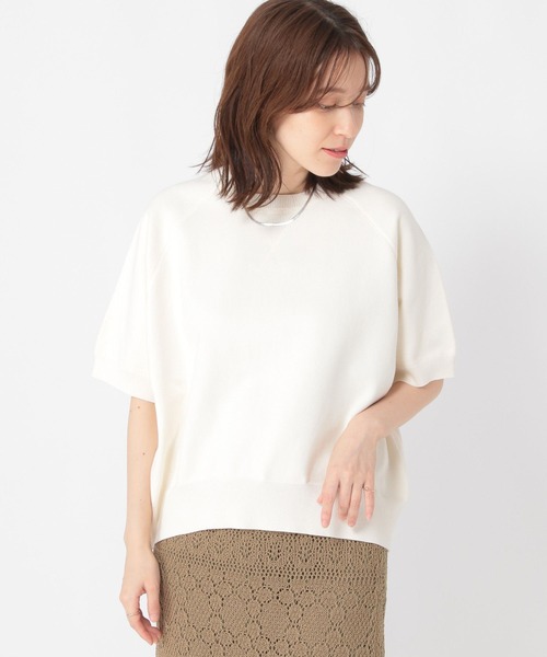 studio CLIP（スタディオクリップ）の「12ゲージスウェットライク半袖プルオーバー（スウェット・レディース・チャコール/ラベンダー/グレー/オフホワイト・FREE）」の20枚目の写真