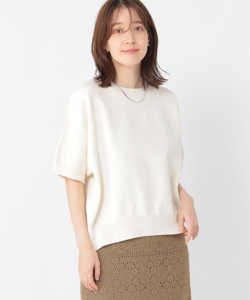 studio CLIP（スタディオクリップ）の「12ゲージスウェットライク半袖プルオーバー（スウェット・レディース・チャコール/ラベンダー/グレー/オフホワイト・FREE）」の21枚目の写真