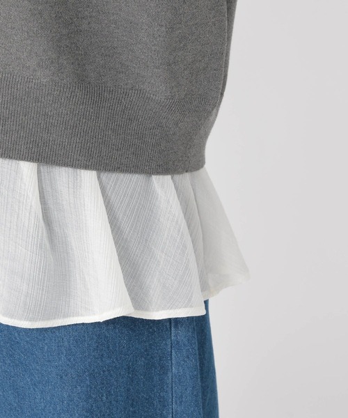 studio CLIP（スタディオクリップ）の「12ゲージスウェットライク半袖プルオーバー（スウェット・レディース・チャコール/ラベンダー/グレー/オフホワイト・FREE）」の13枚目の写真