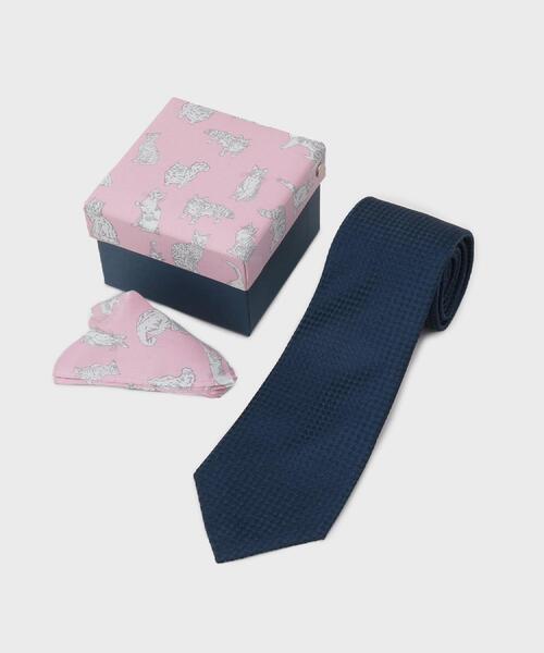 TAKEO KIKUCHI(タケオキクチ)の「【BOXセット】ベーシックネクタイ&リバティハンカチ 特製ギフトセット(ネクタイ・メンズ・グリーン/ボルドー/ピンク系/ネイビー・00)」の21枚目の写真