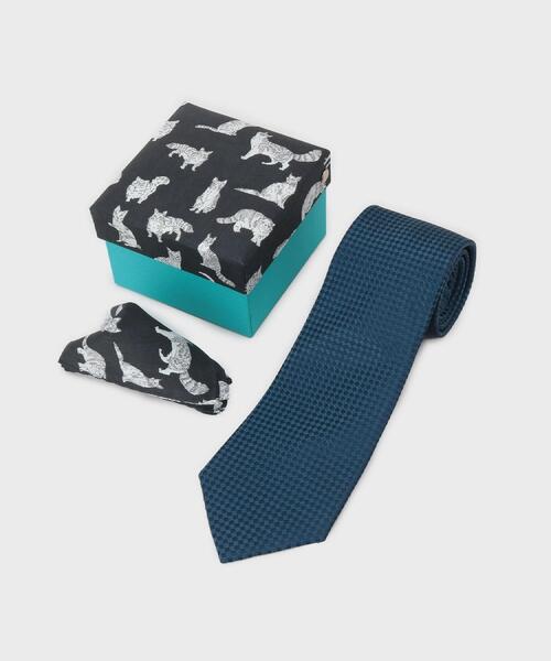 TAKEO KIKUCHI(タケオキクチ)の「【BOXセット】ベーシックネクタイ&リバティハンカチ 特製ギフトセット(ネクタイ・メンズ・グリーン/ボルドー/ピンク系/ネイビー・00)」の17枚目の写真