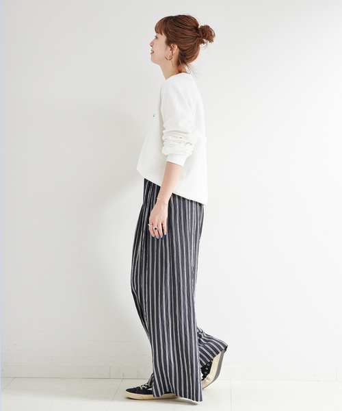 B.C STOCK（ベーセーストック）の「athletic wear MASON / アスレティックウェア メイソン 別注 ロゴスウェット（スウェット・レディース・ブルー/ホワイト/グリーン/レッド/ネイビー・FREE）」の7枚目の写真