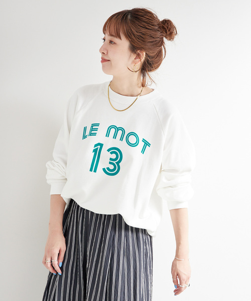 B.C STOCK（ベーセーストック）の「athletic wear MASON / アスレティックウェア メイソン 別注 ロゴスウェット（スウェット・レディース・ブルー/ホワイト/グリーン/レッド/ネイビー・FREE）」の9枚目の写真