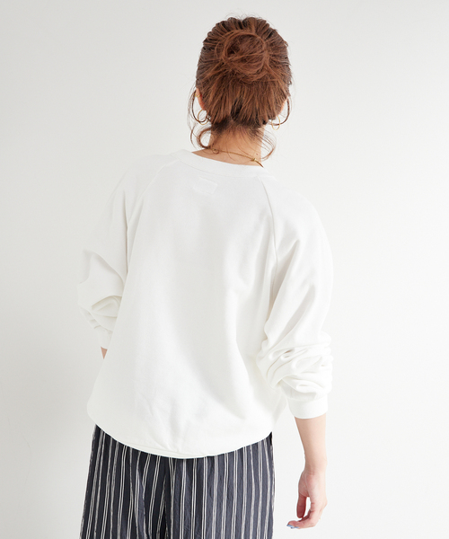 B.C STOCK（ベーセーストック）の「athletic wear MASON / アスレティックウェア メイソン 別注 ロゴスウェット（スウェット・レディース・ブルー/ホワイト/グリーン/レッド/ネイビー・FREE）」の11枚目の写真