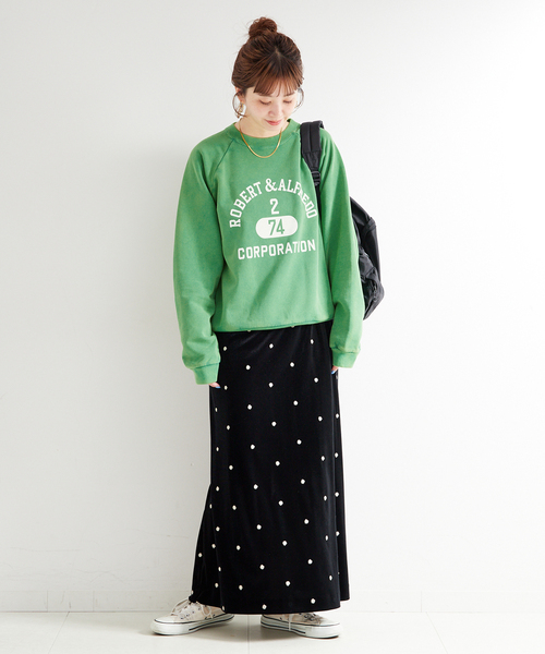 B.C STOCK（ベーセーストック）の「athletic wear MASON / アスレティックウェア メイソン 別注 ロゴスウェット（スウェット・レディース・ブルー/ホワイト/グリーン/レッド/ネイビー・FREE）」の12枚目の写真