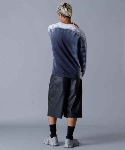 DANKE SCHON(ダンケシェーン)の「DankeSchon/ダンケシェーン/TIEDYE L/S TEE RACING(Tシャツ/カットソー・レディース・ブラック・L/M)」の6枚目の写真