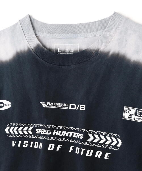 DANKE SCHON(ダンケシェーン)の「DankeSchon/ダンケシェーン/TIEDYE L/S TEE RACING(Tシャツ/カットソー・レディース・ブラック・L/M)」の8枚目の写真