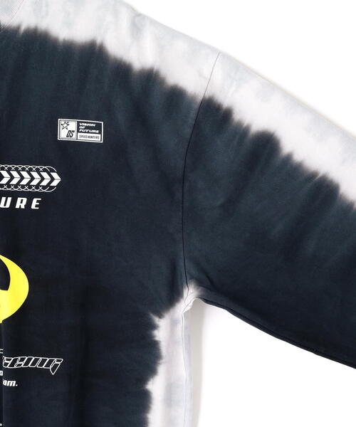 DANKE SCHON(ダンケシェーン)の「DankeSchon/ダンケシェーン/TIEDYE L/S TEE RACING(Tシャツ/カットソー・レディース・ブラック・L/M)」の9枚目の写真