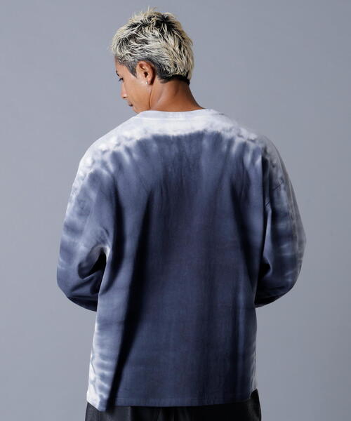 DANKE SCHON(ダンケシェーン)の「DankeSchon/ダンケシェーン/TIEDYE L/S TEE RACING(Tシャツ/カットソー・レディース・ブラック・L/M)」の2枚目の写真