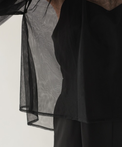 haremode（ハレモード）の「シアートップスオールインワンドレス（ドレス・レディース・チャコール/ブラック/ベージュ・S/M）」の10枚目の写真