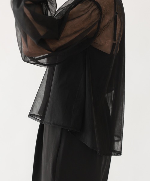 haremode（ハレモード）の「シアートップスオールインワンドレス（ドレス・レディース・チャコール/ブラック/ベージュ・S/M）」の12枚目の写真