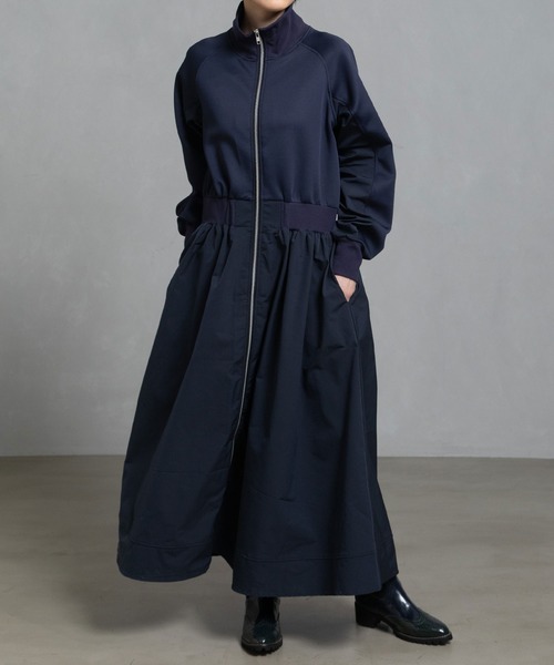 MARECHAL TERRE（マルシャルテル）の「ジップワンピース（ワンピース・レディース・ブラック/ネイビー/グレー・MEDIUM）」の3枚目の写真