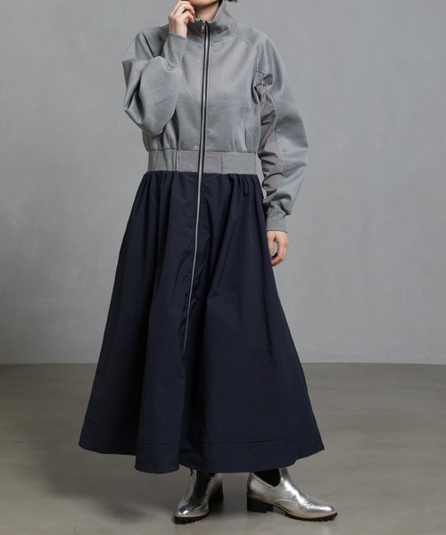 MARECHAL TERRE（マルシャルテル）の「ジップワンピース（ワンピース・レディース・ブラック/ネイビー/グレー・MEDIUM）」の12枚目の写真