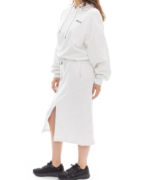RVCA(ルーカ)の「【RVCA/ルーカ】24AW MINI RVCA FRONT SLIT/スウェットワンピース(ワンピース・レディース・ブラック/グレー・MEDIUM/SMALL)」の2枚目の写真