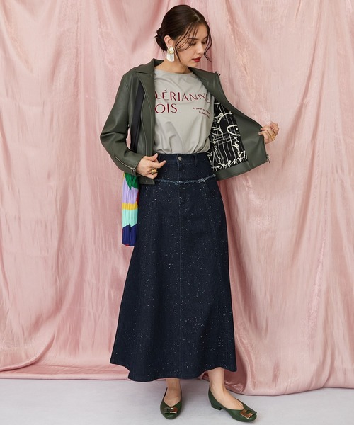 JETSET SOLO PLUS （ジェットセットソロプラス）の「【FONT LAB】フロッキーロゴシルケットロングTシャツ（Tシャツ/カットソー・レディース・オフホワイト・FREE）」の11枚目の写真