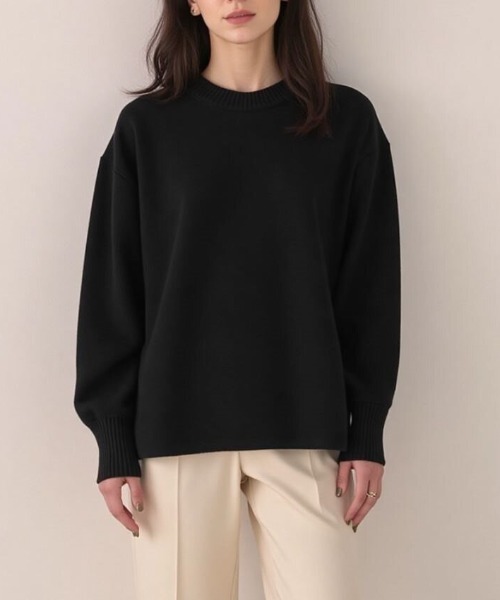 cammie(キャミー)の「クルーネックオーバーサイズニット(ニット/セーター・レディース・ホワイト/ブルー/ベージュ/ブラック・F)」の20枚目の写真