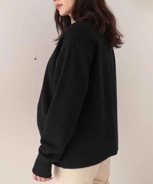 cammie(キャミー)の「クルーネックオーバーサイズニット(ニット/セーター・レディース・ホワイト/ブルー/ベージュ/ブラック・F)」の18枚目の写真