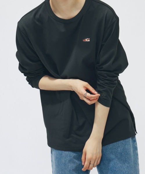 NEW BALANCE（ニューバランス）の「【アルペン限定】 ニューバランス New Balance THE CITY シューパッチロングスリーブTシャツ（Tシャツ/カットソー・レディース・ブラウン/オフホワイト/チャコールグレー・M/L）」の3枚目の写真