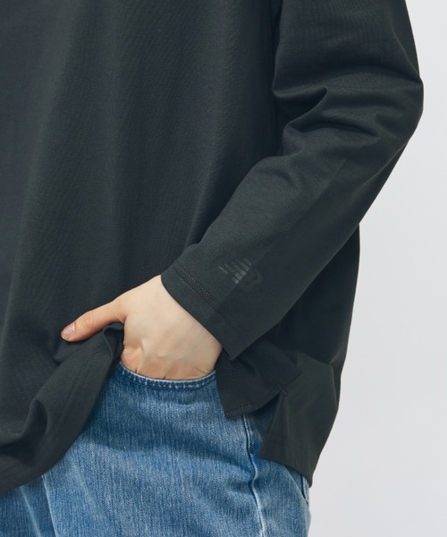 NEW BALANCE（ニューバランス）の「【アルペン限定】 ニューバランス New Balance THE CITY シューパッチロングスリーブTシャツ（Tシャツ/カットソー・レディース・ブラウン/オフホワイト/チャコールグレー・M/L）」の18枚目の写真