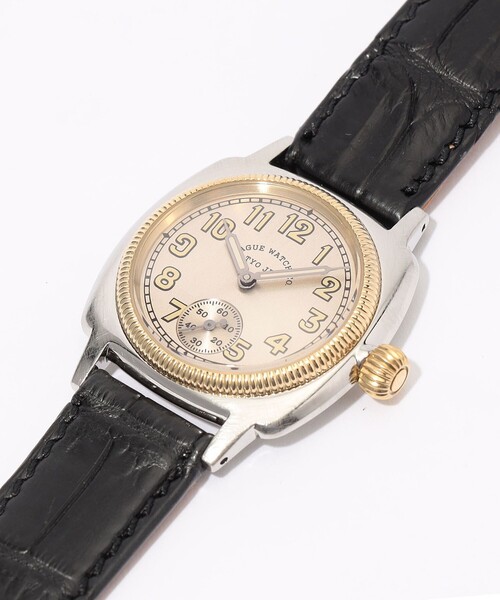 VAGUE WATCH CO.（ヴォーグウォッチカンパニー）の「【別注】VAGUE WATCH Coussin Early クロコダイルベルト クォーツウォッチ（アナログ腕時計・メンズ・ホワイト系その他・FREE）」の4枚目の写真