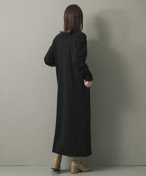 SENSE OF PLACE by URBAN RESEARCH（センスオブプレイスバイアーバンリサーチ）の「オフショルハーフジップワンピース（ワンピース・レディース・ブラック/ブラウン・S/ONE）」の7枚目の写真