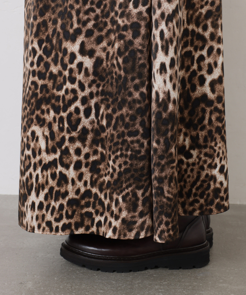 journal standard luxe マットサテンレオパ マキシスカート 追加予約》マットサテンレオパ マキシスカート（ロング・マキシ