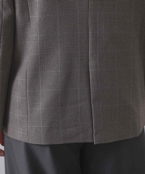 OPAQUE.CLIP（オペークドットクリップ）の「グレンチェックダブルジャケット/セットアップ対応可【洗える】（テーラードジャケット・レディース・グレー系1/ダークブラウン系1・40/38/42）」の22枚目の写真