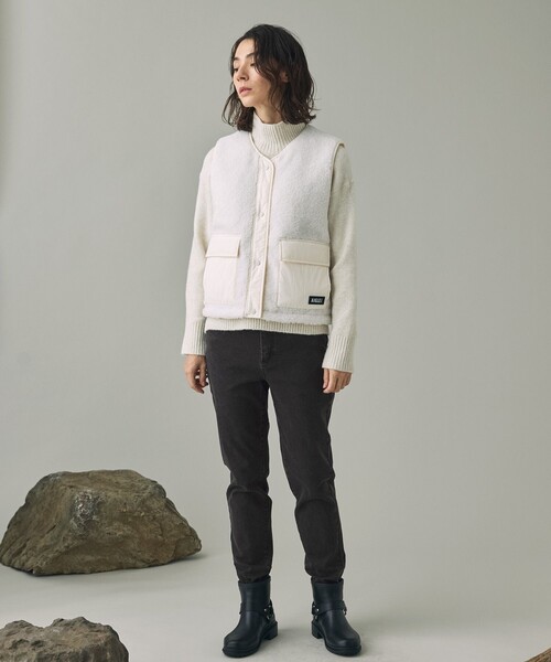 AIGLE（エーグル）の「吸水速乾 COOL MAX クールマックス ストレッチ スリムフィットスキニーデニムパンツ（デニムパンツ・レディース・ブルー/ブラック・36/38/40）」の16枚目の写真