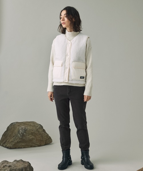 AIGLE（エーグル）の「吸水速乾 COOL MAX クールマックス ストレッチ スリムフィットスキニーデニムパンツ（デニムパンツ・レディース・ブルー/ブラック・36/38/40）」の3枚目の写真