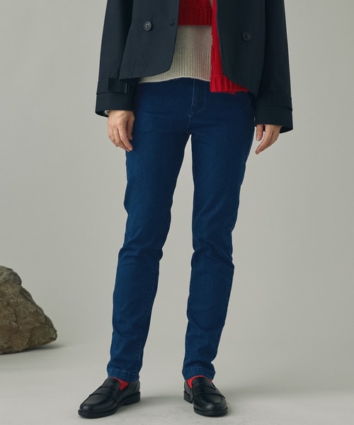 AIGLE（エーグル）の「吸水速乾 COOL MAX クールマックス ストレッチ スリムフィットスキニーデニムパンツ（デニムパンツ・レディース・ブルー/ブラック・36/38/40）」の8枚目の写真