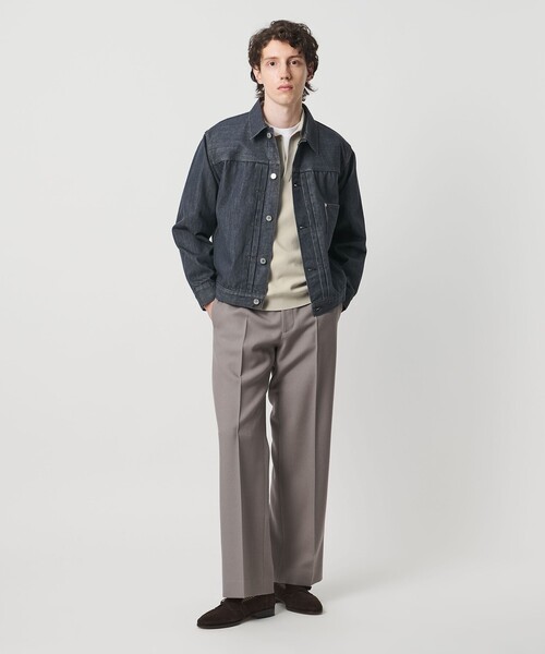 UNITED ARROWS（ユナイテッドアローズ）の「フォーシーズンズ ミラノリブ スキッパー ニット（ニット/セーター・メンズ・ナチュラル/ダークグレー・L/S/M/XL）」の6枚目の写真