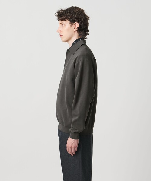 UNITED ARROWS（ユナイテッドアローズ）の「フォーシーズンズ ミラノリブ スキッパー ニット（ニット/セーター・メンズ・ナチュラル/ダークグレー・L/S/M/XL）」の8枚目の写真