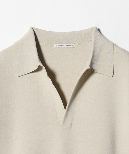 UNITED ARROWS（ユナイテッドアローズ）の「フォーシーズンズ ミラノリブ スキッパー ニット（ニット/セーター・メンズ・ナチュラル/ダークグレー・L/S/M/XL）」の17枚目の写真