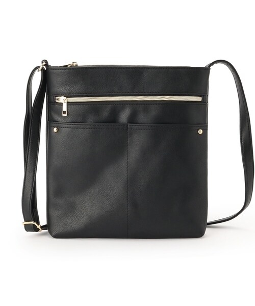 SHOO・LA・RUE(シューラルー)の「スマートながらしっかり入る アオリポケットが魅力のショルダーバッグ(ショルダーバッグ・レディース・ブラウン系その他/ライトベージュ/レッド系1/ブラック/ブルー・00)」の16枚目の写真