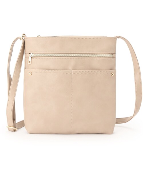 SHOO・LA・RUE(シューラルー)の「スマートながらしっかり入る アオリポケットが魅力のショルダーバッグ(ショルダーバッグ・レディース・ブラウン系その他/ライトベージュ/レッド系1/ブラック/ブルー・00)」の17枚目の写真