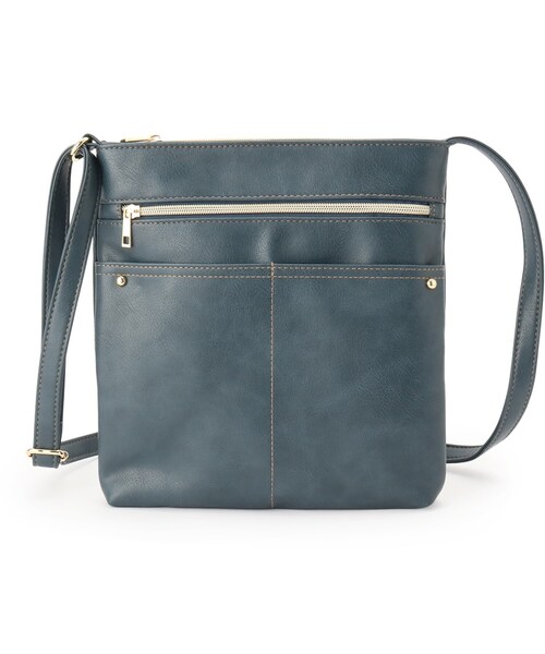 SHOO・LA・RUE(シューラルー)の「スマートながらしっかり入る アオリポケットが魅力のショルダーバッグ(ショルダーバッグ・レディース・ブラウン系その他/ライトベージュ/レッド系1/ブラック/ブルー・00)」の19枚目の写真