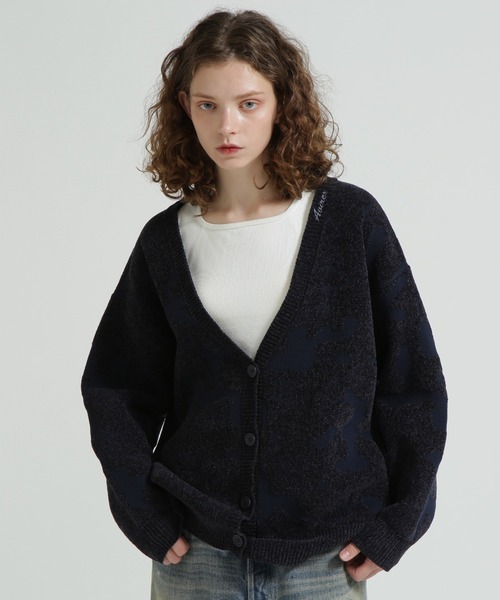 直営店限定》BOUCLE CAMO KINT CARDIGAN（カーディガン/ボレロ