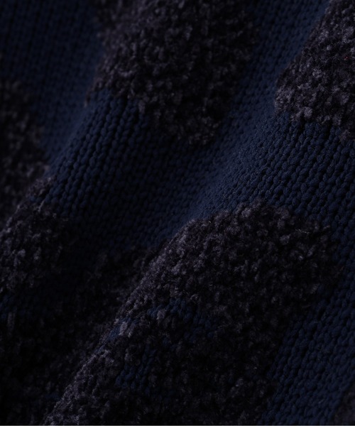 AVIREX（アヴィレックス）の「《直営店限定》BOUCLE CAMO KINT CARDIGAN（カーディガン/ボレロ・レディース・ネイビー/イエロー・F）」の12枚目の写真