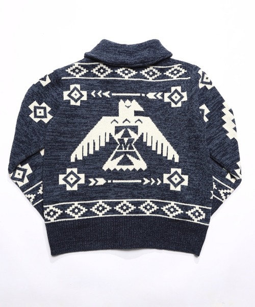 TMT(ティーエムティー)の「EAGLE KNIT CARDIGAN(カーディガン/ボレロ・メンズ・ベージュ/ネイビー・MEDIUM/LARGE/X-LARGE)」の4枚目の写真