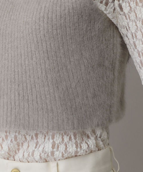 A part by（アパートバイ）の「フォックスカシミヤウールキャミ（キャミソール・レディース・ライトベージュ/グレー・FREE）」の14枚目の写真