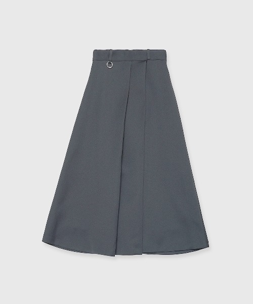 JOSE MOON（ジョゼムーン）の「BONDING TUCK FLARE SKIRT/ボンディングタックフレアスカート（スカート・レディース・ブラック/グレー・36/38）」の22枚目の写真