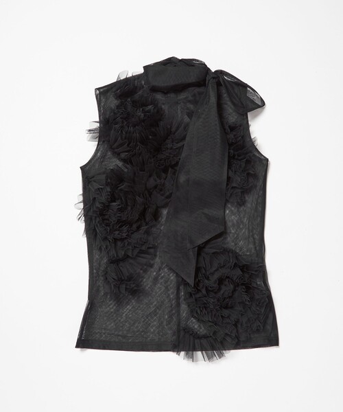 セール】＜VIVIANO＞チュール フラワー トップス（シャツ/ブラウス